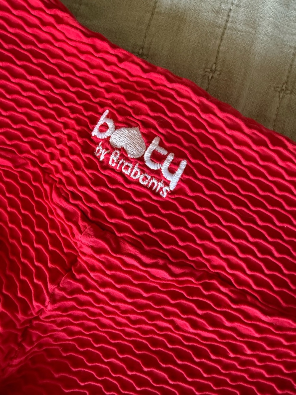 Booty by Brabants Bright Red Textured Leggings